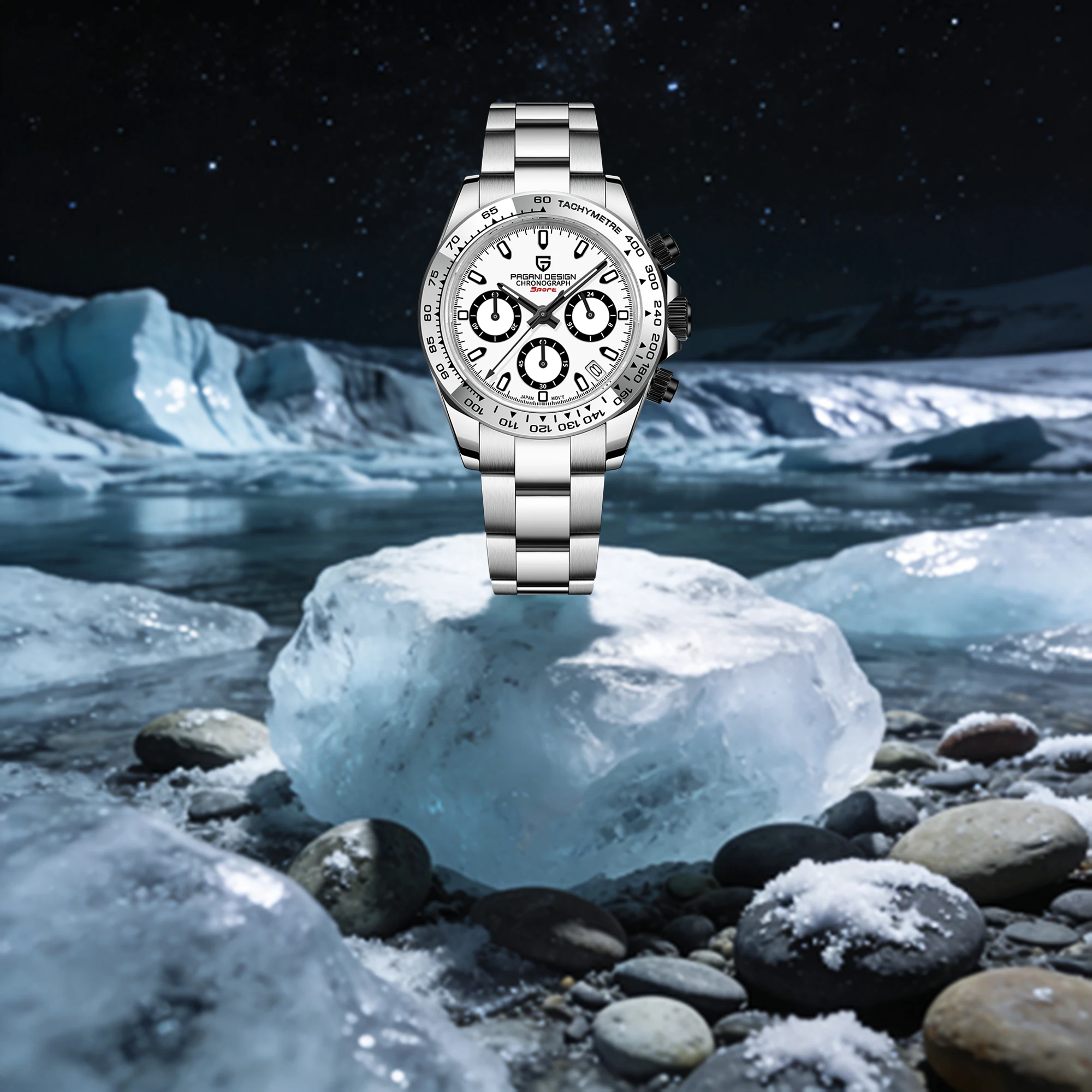 

Мужские кварцевые часы PAGANI DESIGN 2026: Новинка, однотонные, с механизмом VK63, сапфировым стеклом, из нержавеющей стали, многофункциональные