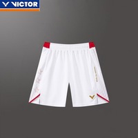 Victor 2025 New Men's and Women's Same Badminton Clothing, Sports Fitness Training, Breathable and Quick-drying Loose Shorts