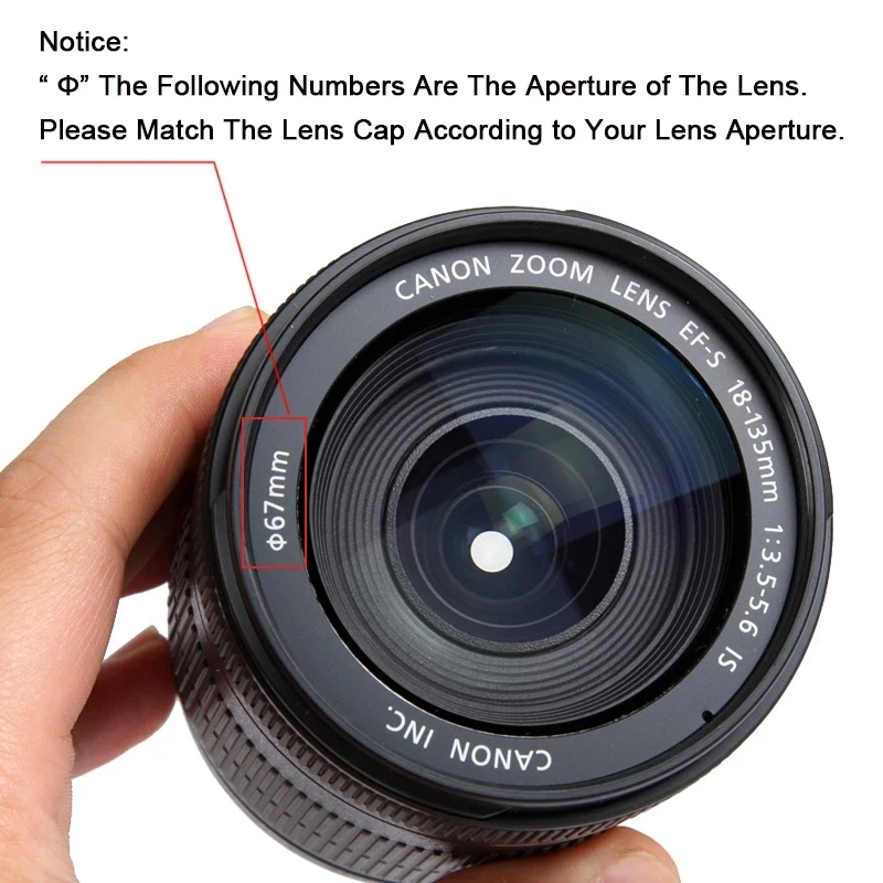 Untuk Nikon Z5 Z6 Z7 Z9 Z50 Z30 Zfc Zf Z8 Z6 II Tutup Lensa Kamera Penutup Pelindung Pinch Tengah Snap-On 49Mm 52 55 58 62 67 72 77 82