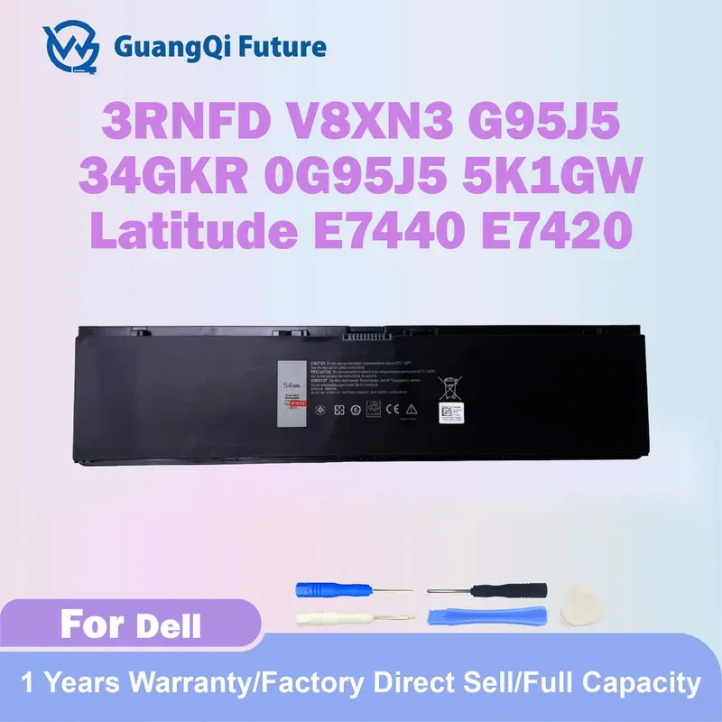 

Высокое качество 54 Втч 3RNFD V8XN3 G95J5 34GKR 0909H5 0G95J5 PFXCR аккумулятор для ноутбука Dell Latitude 14 E7440 E7450 E7420 серии N