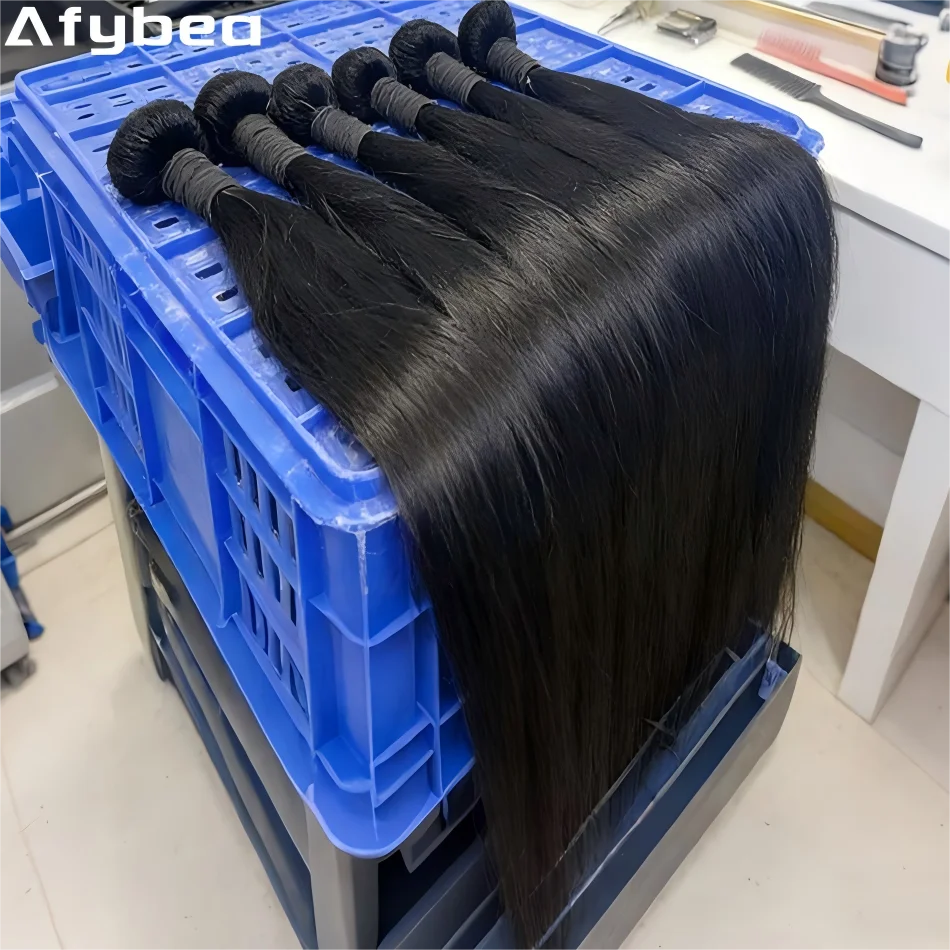 12A حزم من شعر طبيعي مفرود 100% شعر بشري 10-32 بوصة وصلات شعر خام أسود طبيعي ريمي نسج 3 حزم شعر مستعار برازيلي