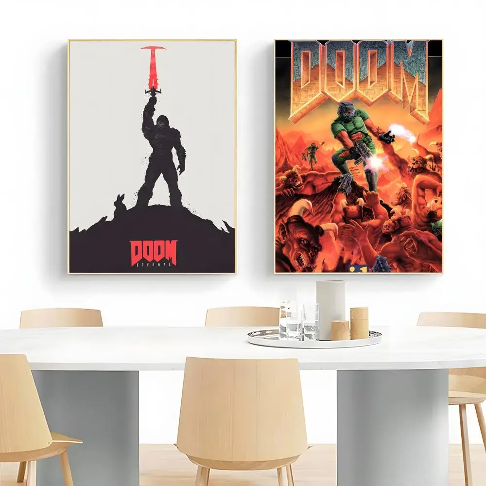Intense Game D-DOOM Eternal Poster Wall Art Print Decorative Mural Home Decor Gift Unframed