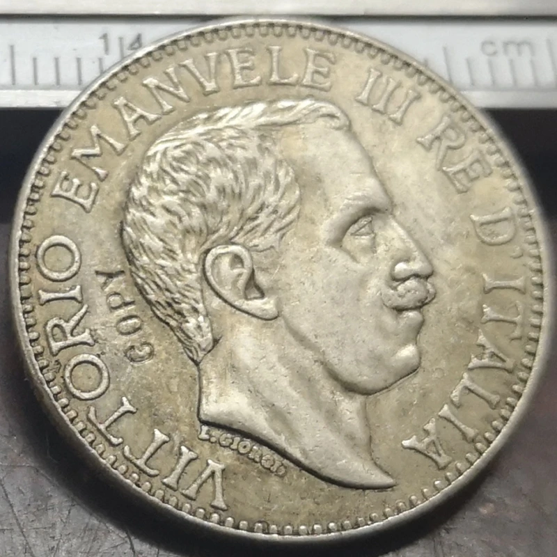 1910 Italian Somaliland Half Rupia - Vittorio Emanuele III Silver Copy Coin