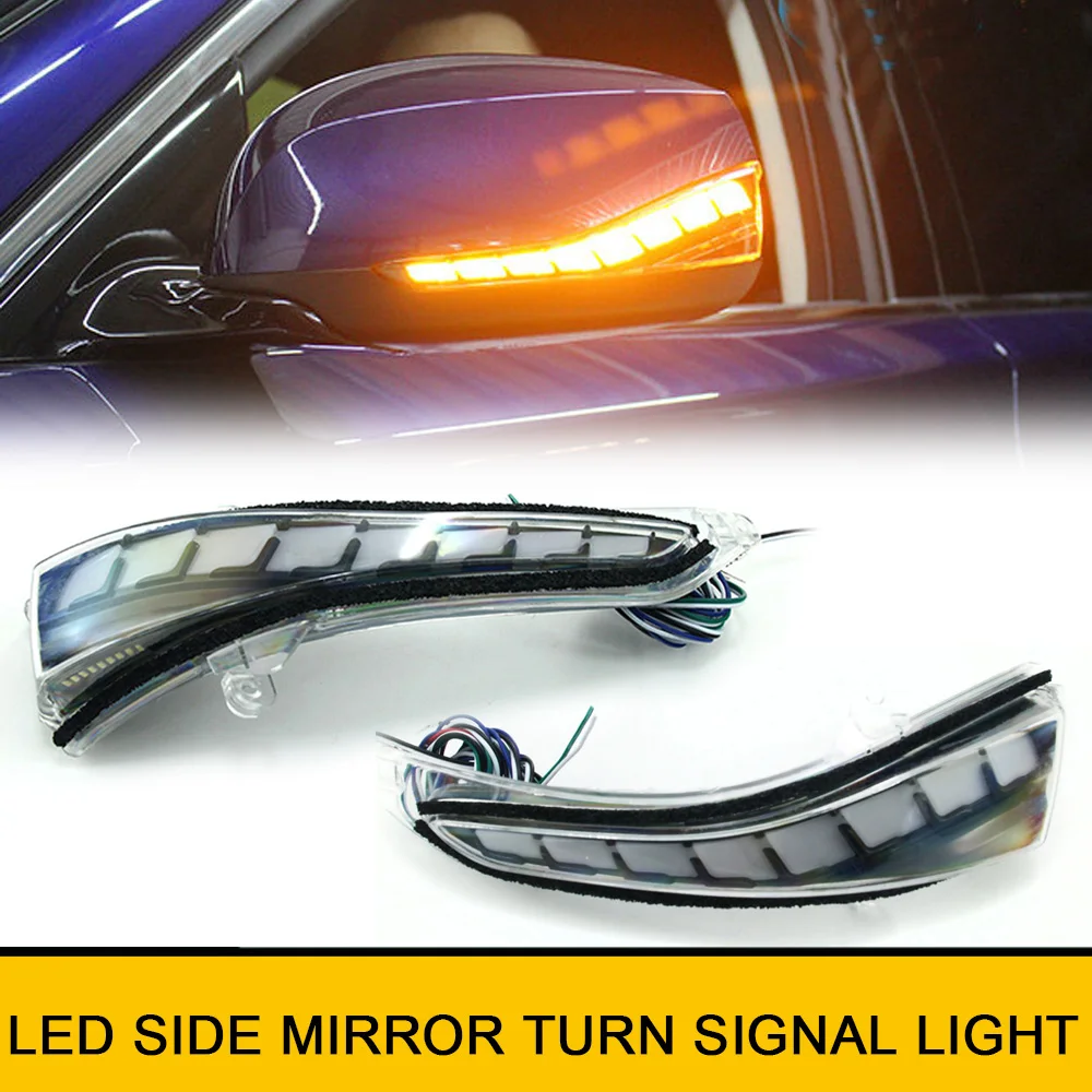 2x Side Mirror LED Blinker Turn Signal Light DRL Puddle Lamp For Infiniti Q30 Q50 Q60 Q70 QX30 QX50 QX60 QX70 Nissan Skyline