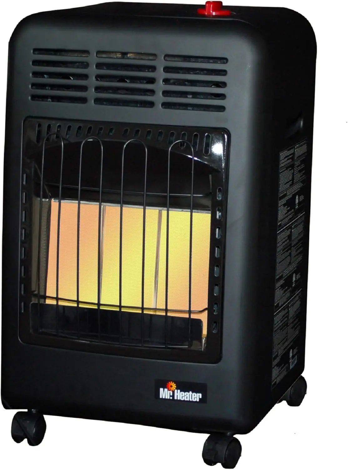 

Radiant Cabinet LP Heater Black Automatic Low Oxygen Shutoff System No Electricity Needed Heats Up To 450 Square Feet