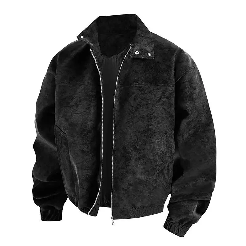 

Осенне-зимняя новая мужская свободная, удобная, повседневная, универсальная, красивая, качественная мужская куртка с воротником-стойкой