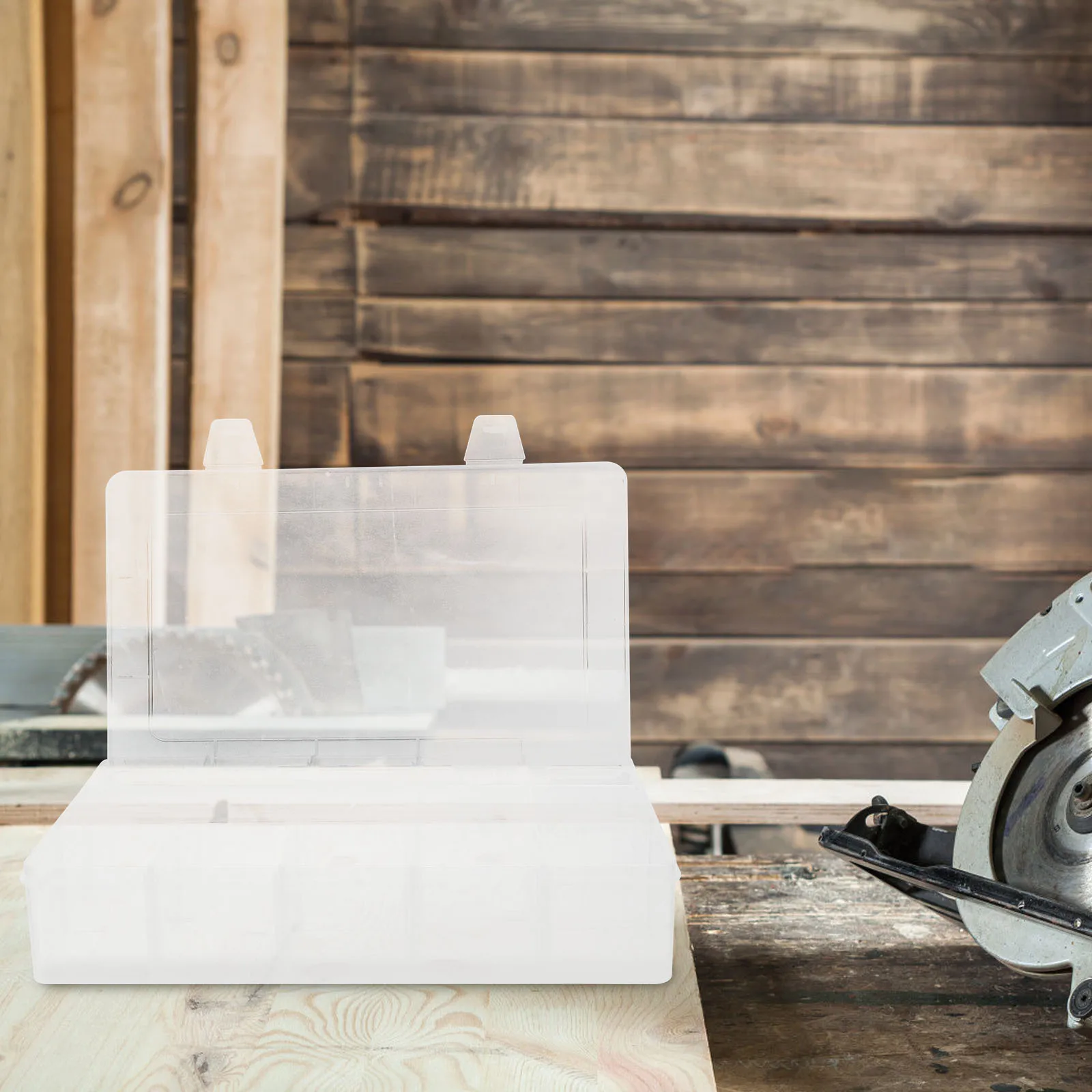 

Clear 15-Compartment Removable Storage Box Hardware Parts Electronic Components Bead Organizer Small Plastic Craft Container