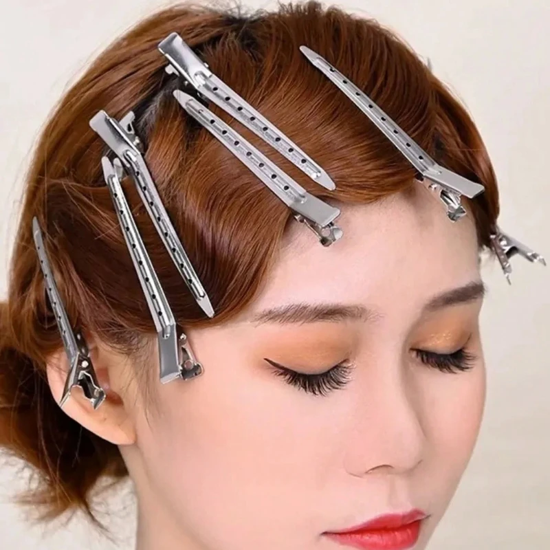 50 fermagli per capelli con becco d'anatra, fermagli in metallo da 8,5 cm, fermagli per capelli con clip tagliata per donne e ragazze, per acconciature, fermagli per capelli da strada