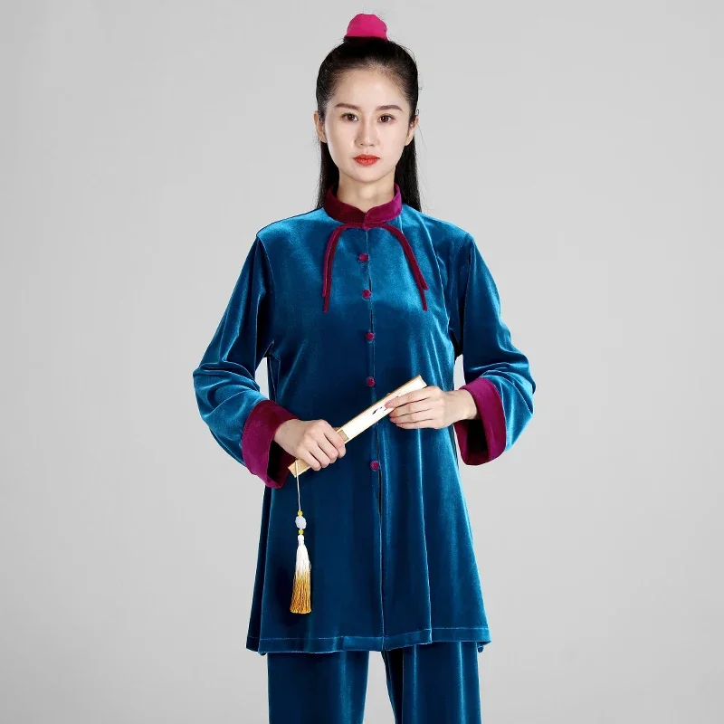 

Winter Thicken Tai Chi Clothes Women Wushu Clothes Kung Fu Competition Clothes Martial Art Uniform Wrinkle Free 2023