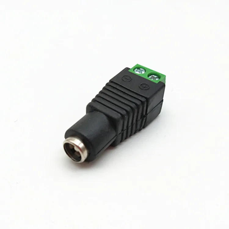 20pcs terminal female plug solderless power supply DC konektor DC ke green terminal adapter terminal komponen aktif