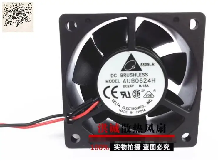 Ltsf لـ Delta Electronics AUB0624H DC 24V 0.18A 60x60x25mm 2-Wire Server Cooling Fan