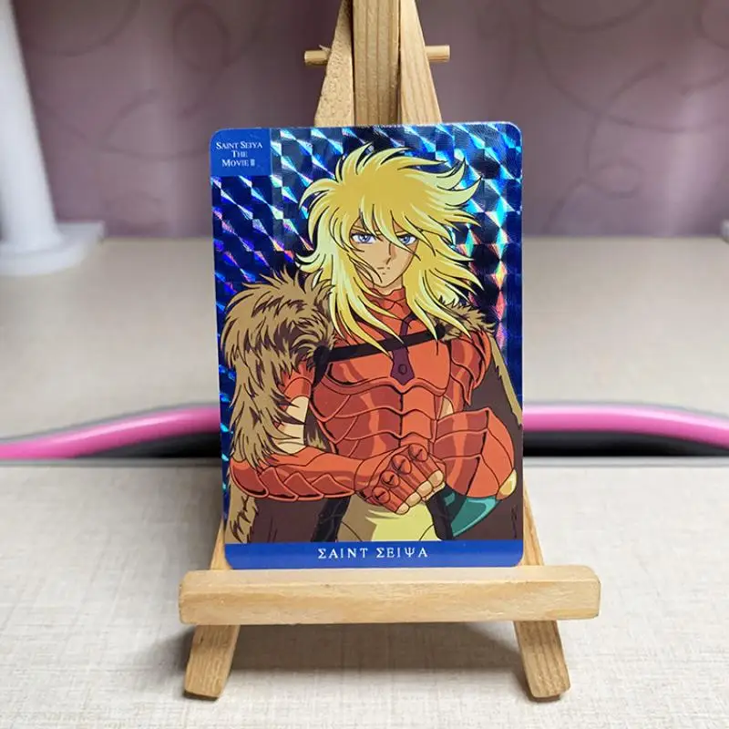 Gold Saint Seiya Flash Card Aiolos Redraw The Hades Chapter-Sanctuary Diy Action Toy Figures Anime Game Collection Gifts Friends