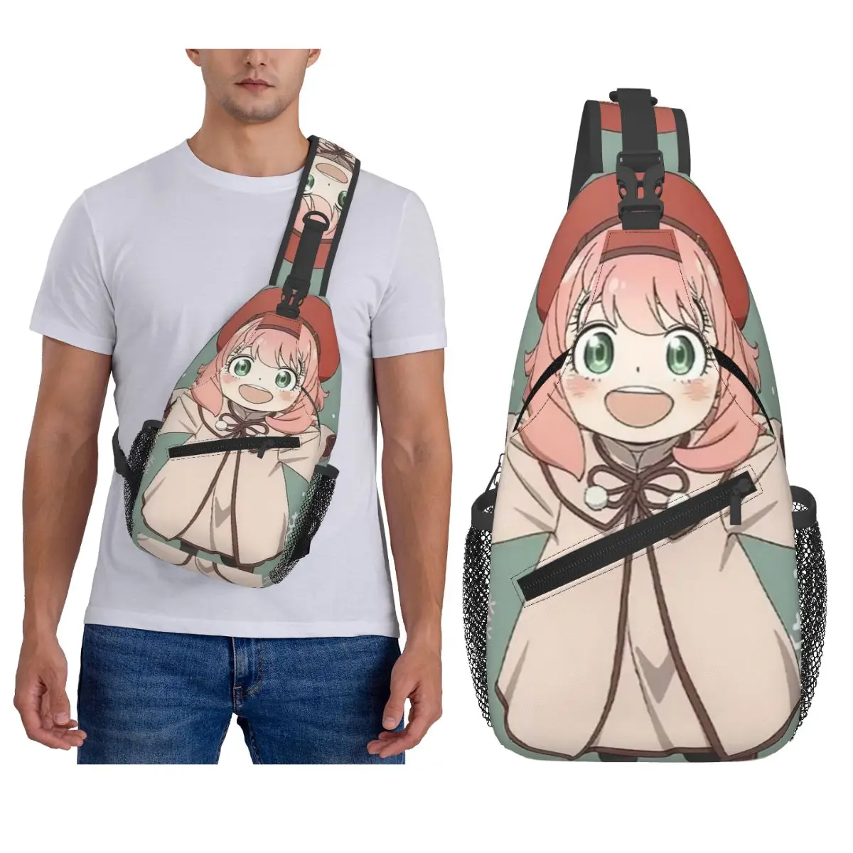 

Spy X Family Anime Forger Anya нагрудная сумка мужской рюкзак через плечо нагрудная сумка дорожный походный рюкзак сумка на плечо