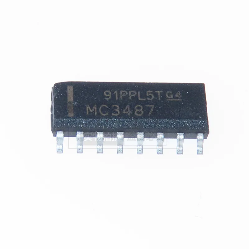 2PCS Original authentic SMD MC3487DR SOIC-16 four-way differential line driver chip