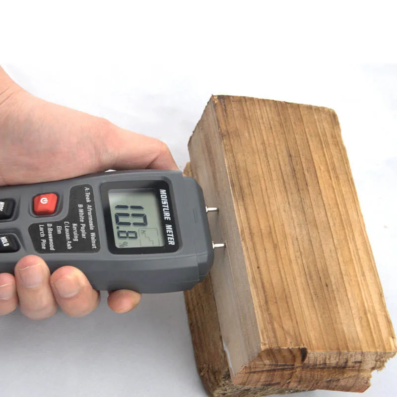 0~99.9% Digital Wood Moisture Meter Professional Timber Hygrometer Portable Tool LCD Display Timber Damp Detector