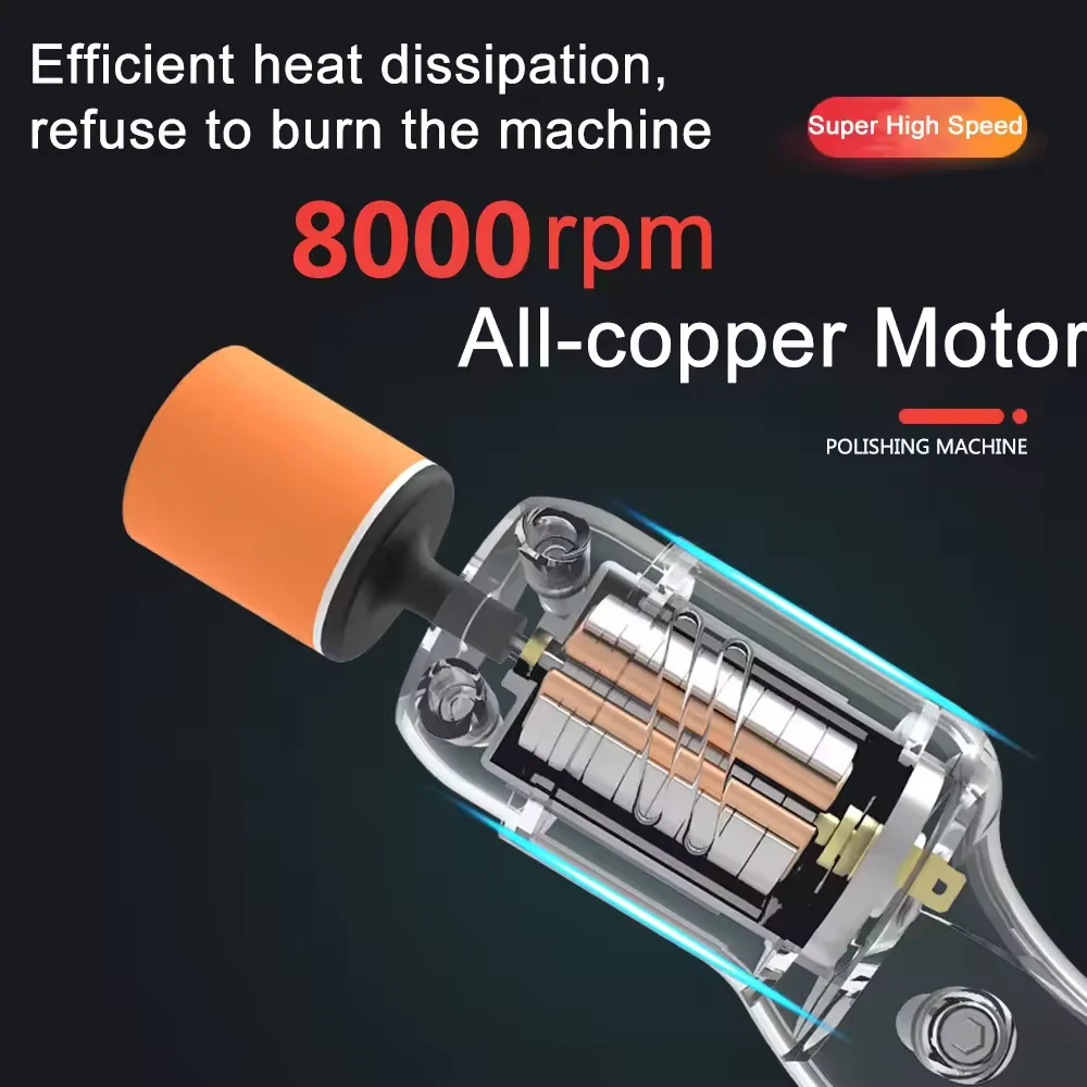 

MIni Car Polisher Electric Paint Polishing Cleaning Machine Auto Waxing Self-service Power Tool Car Scratches Repair Maintenance
