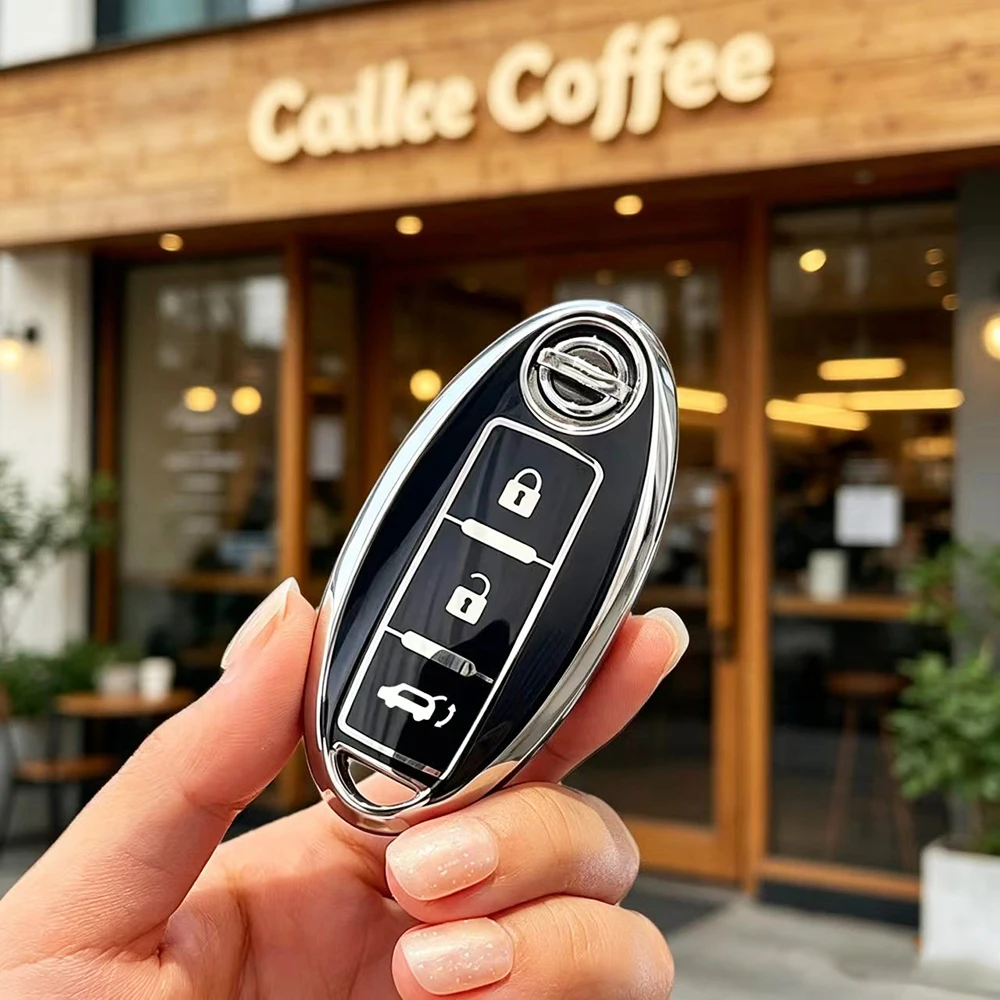 Autoschlüssel-Schutzhülle für Nissan Altima Rogue Sentra Pathfinder Frontier Maxima Titan Murano Kicks Juke Versa Arma Schlüsselanhänger Lanyard