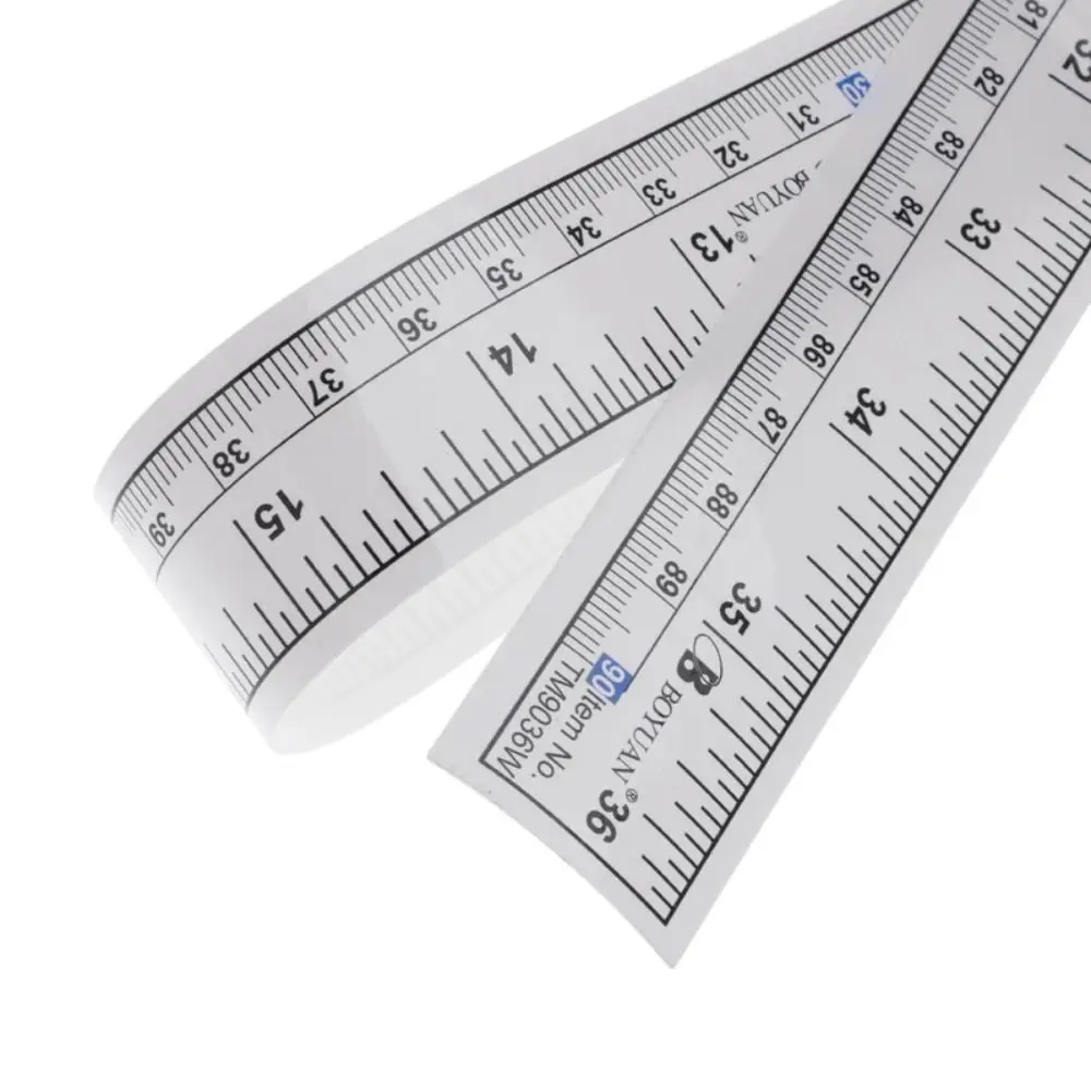 5Pcs Drafting Table Workbench Ruler Metric Scale Sewing Machine Sticker Vinyl Ruler Measuring Tape Self-Adhesive