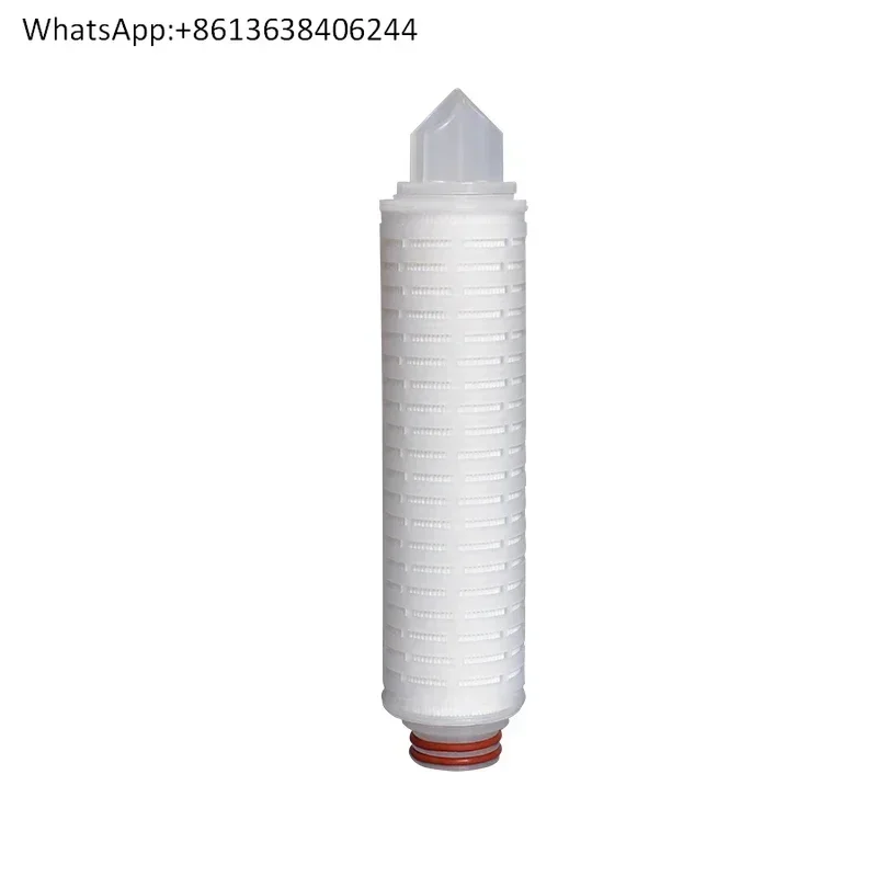 

30-дюймовый 40-дюймовый сложенный фильтрующий элемент, жидкий предохранительный прецизионный фильтр с большим потоком, полипропиленовый микропористый фильтрующий элемент