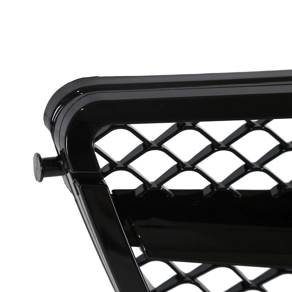 Gloss Black Front Grille For 2008-2014 Mercedes Benz C Class W204 C250 C300 C350 view 4