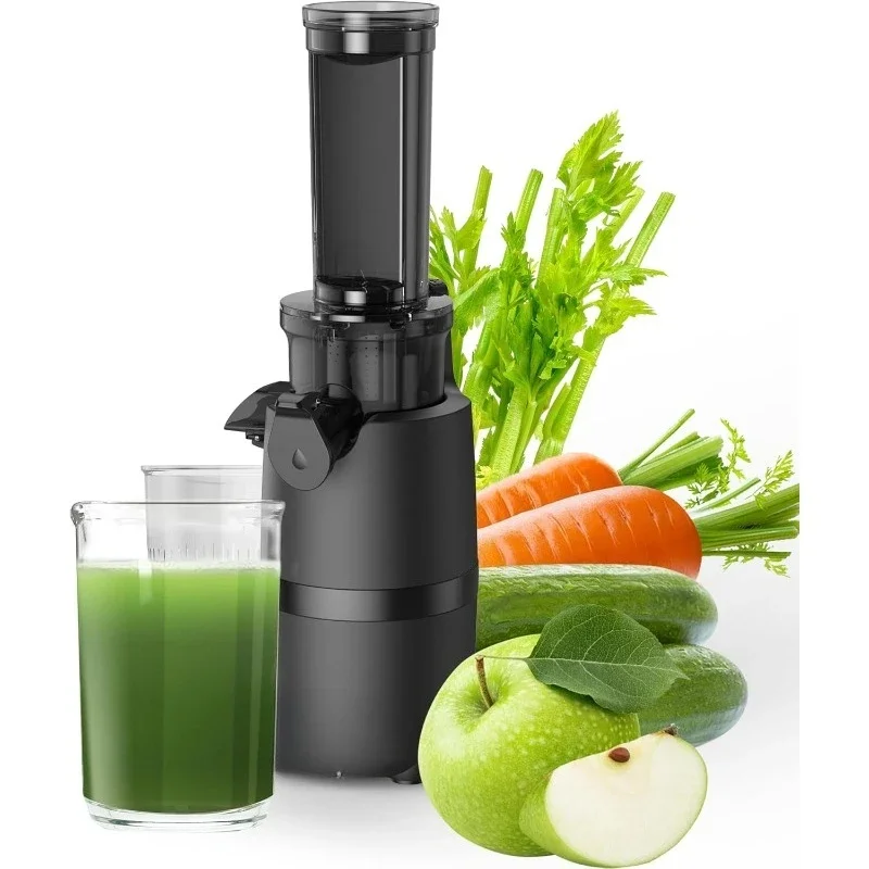 

Cold Press Juicer, INOVIVA Masticating Juicer Machines Compact, Slow Juicer with 70 RPM Low Speed, Juice Maker for Vegetable & F