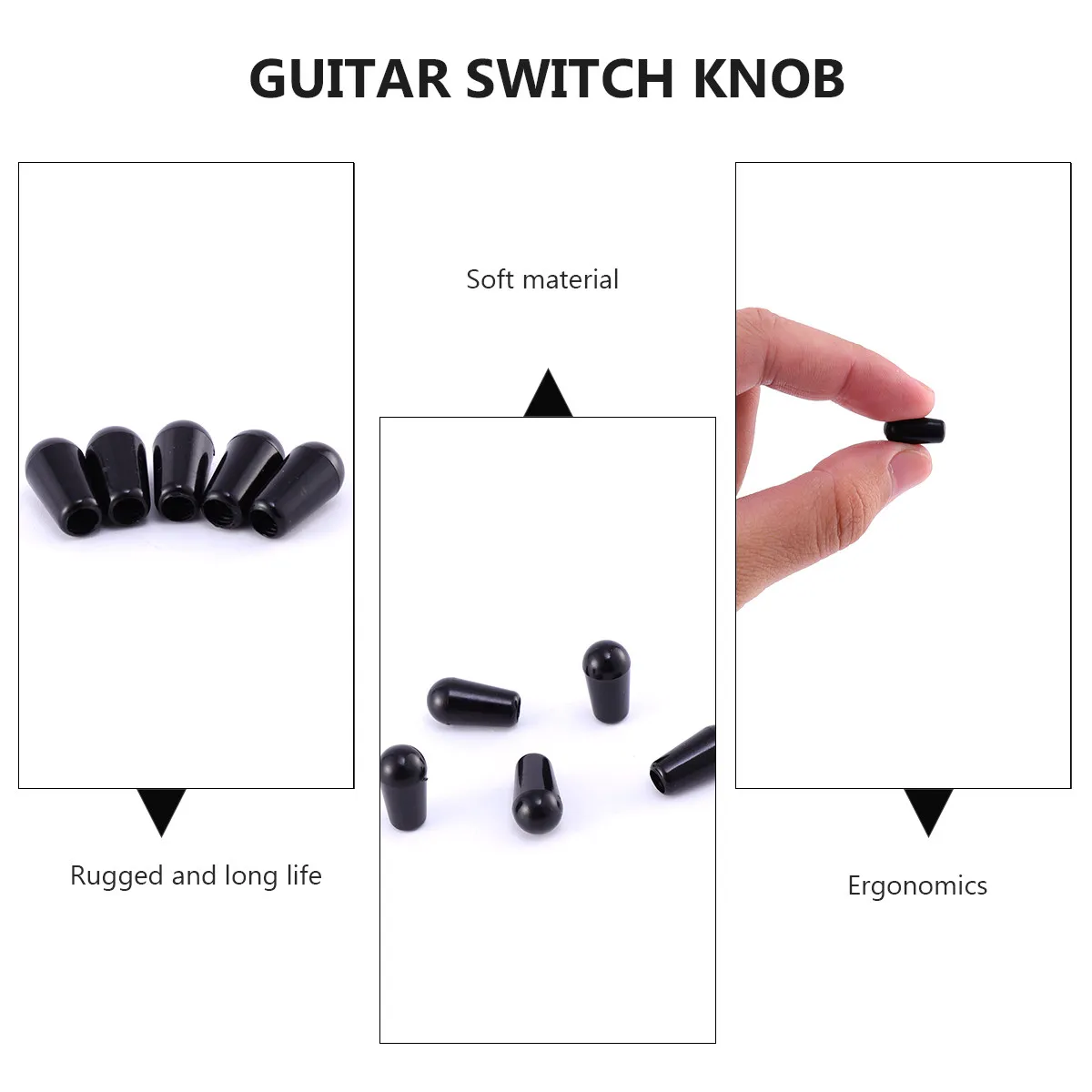 

5 шт. водонепроницаемых пластиковых колпачков для переключателей гитары, маслостойкие, защищающие от коррозии и царапин