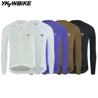 YKYWBIKE 2026 Jersey de ciclismo para hombre, camiseta de equipo profesional de primavera para bicicleta, Maillot transpirable de manga larga para bicicleta de carretera, ropa de ciclismo MTB