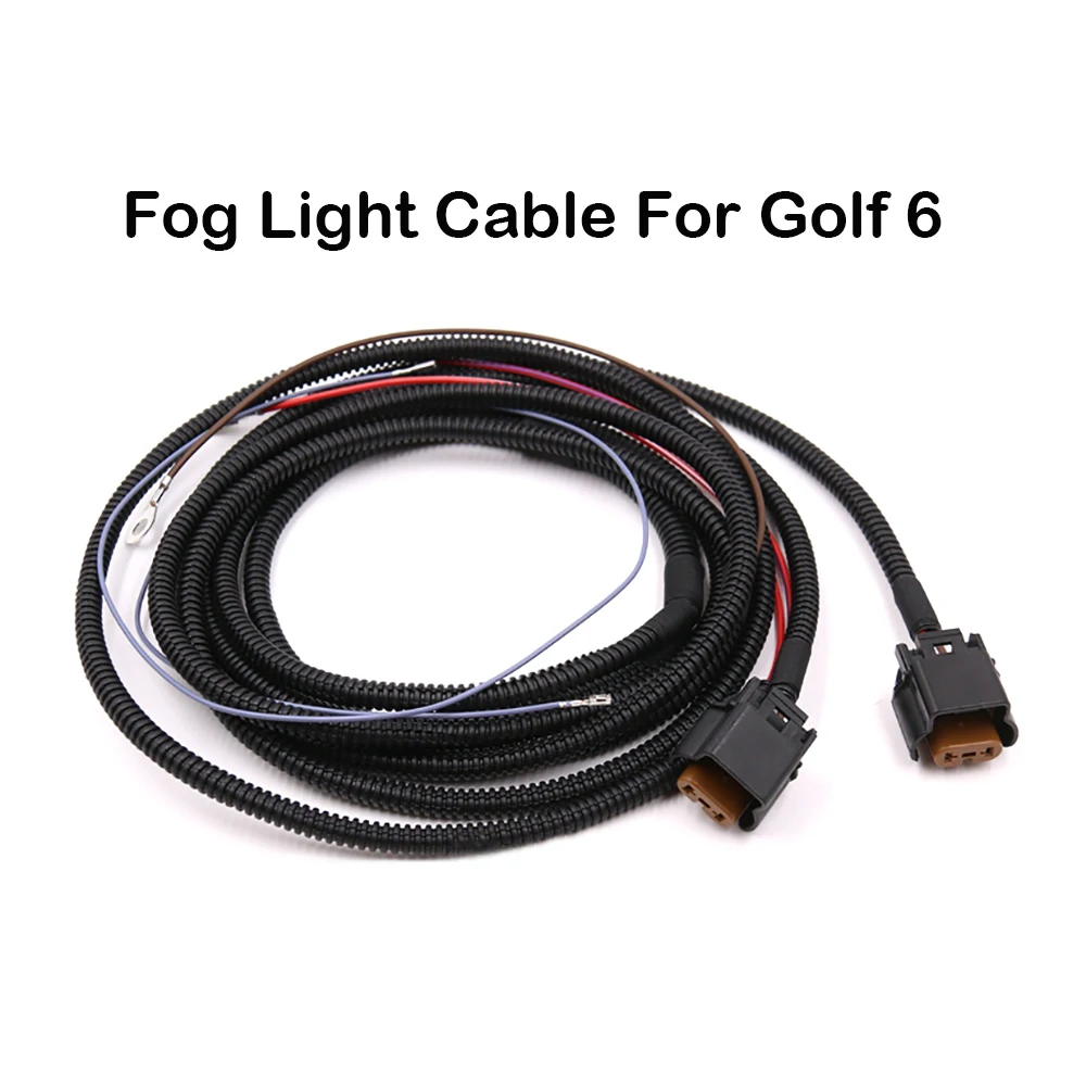 

Fog Light Cable Fog Lamp Lighting Harness For VW Golf 6 MK6
