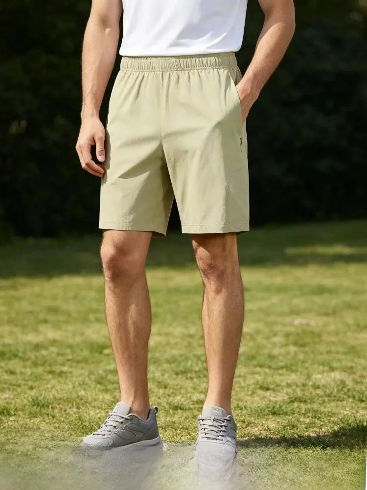 

Lu Series Lightweight Tech Seamless Glued Zipper Multi-Pocket Unisex Quick Dry Casual Pants Standard Fit Summer 2026 Shorts