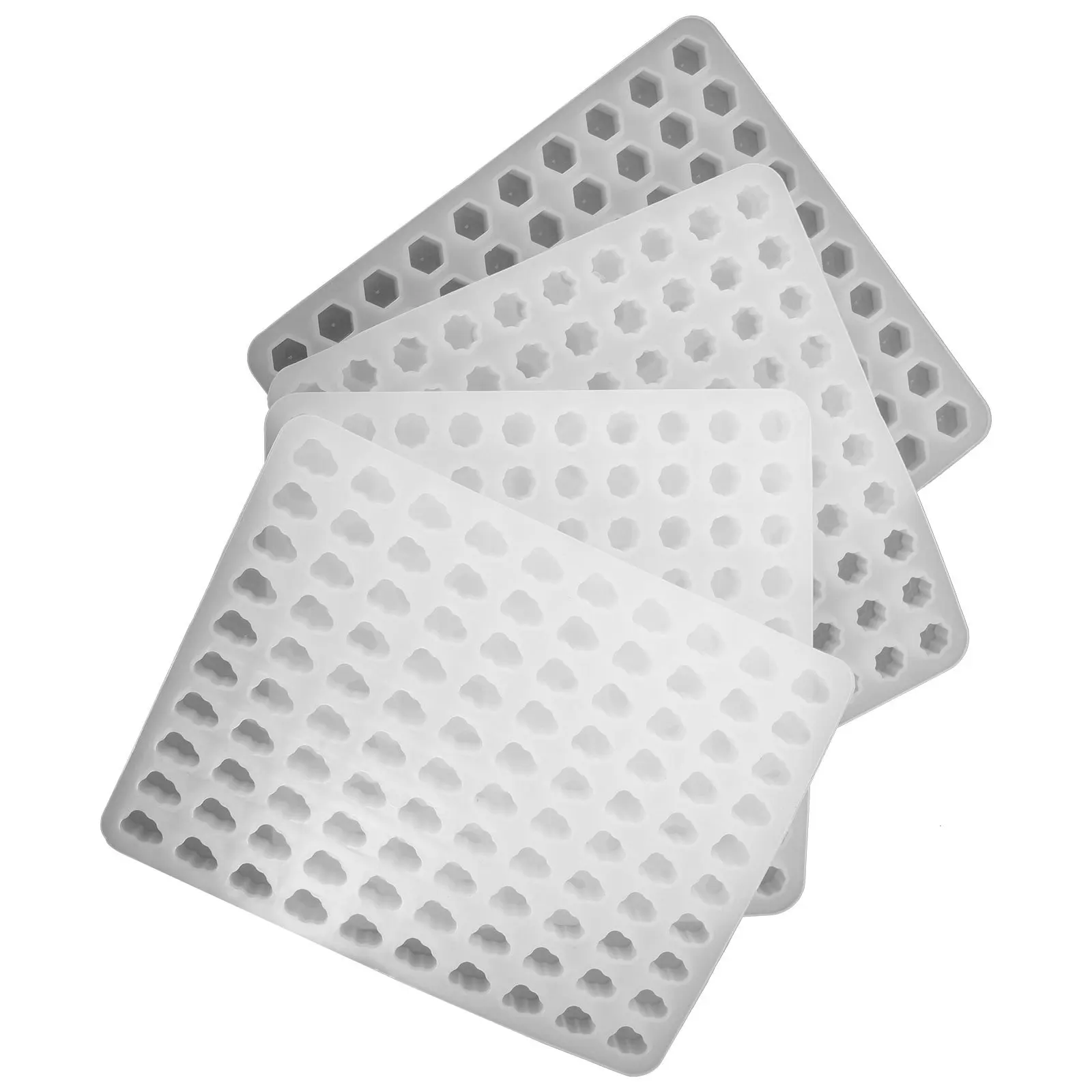 

4Pcs Non-Sticky Wax Seal Stamp Bead Mold DIY Craft Tool Durable Reusable Smooth Surface Waxing Craft Molds Seal Stamp Wax