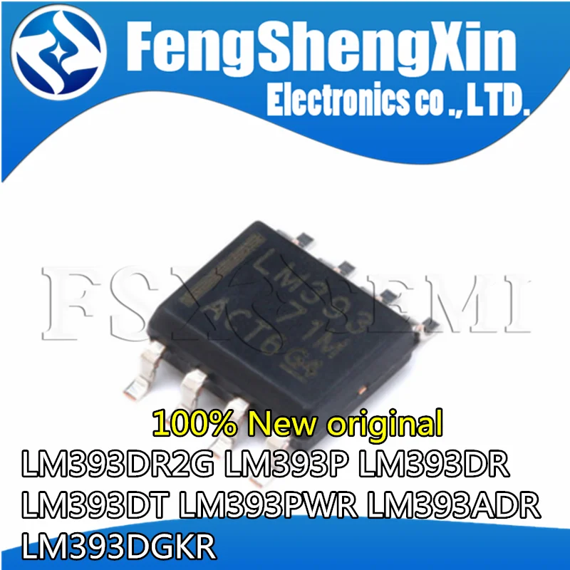 

10pcs New LM393DR2G LM393 LM393P LM393DR LM393DT LM393PWR L393 LM393ADR LM393A LM393DGKR M9P