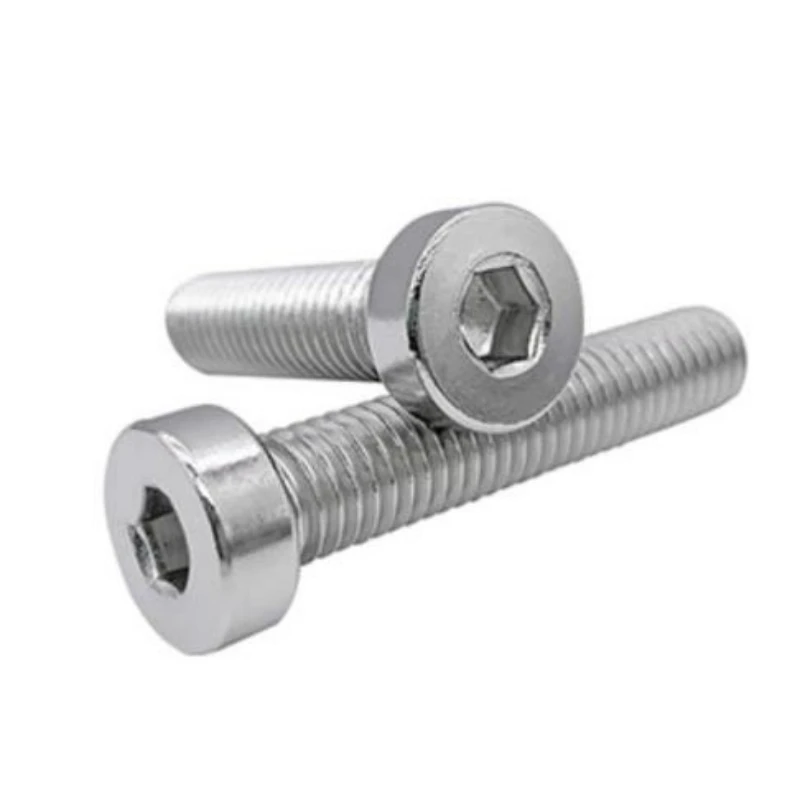 UNC/UNF 6#-32  8#-32 To 5/16-18 304 Stainless Steel Hexagon Socket Thin Head Cap Screws Allen Key Bolt Low Short Profile Head