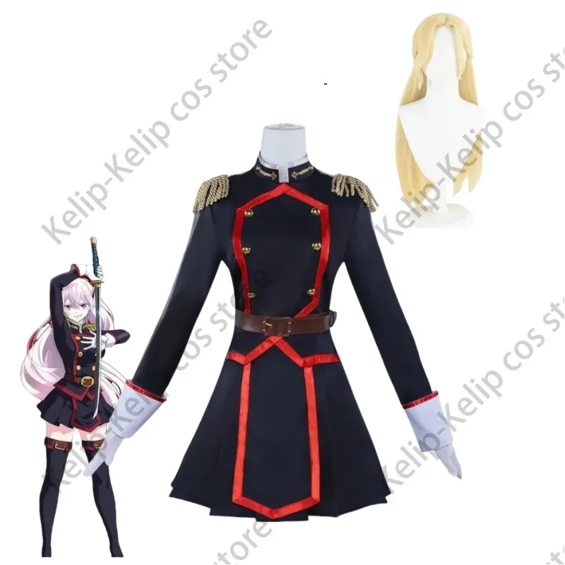 Anime Mato Seihei No Slave Uzen Kyōka Kyoka Cosplay Costume Black Combat Uniform Skirt Full Set Woman Sexy Carnival Suit