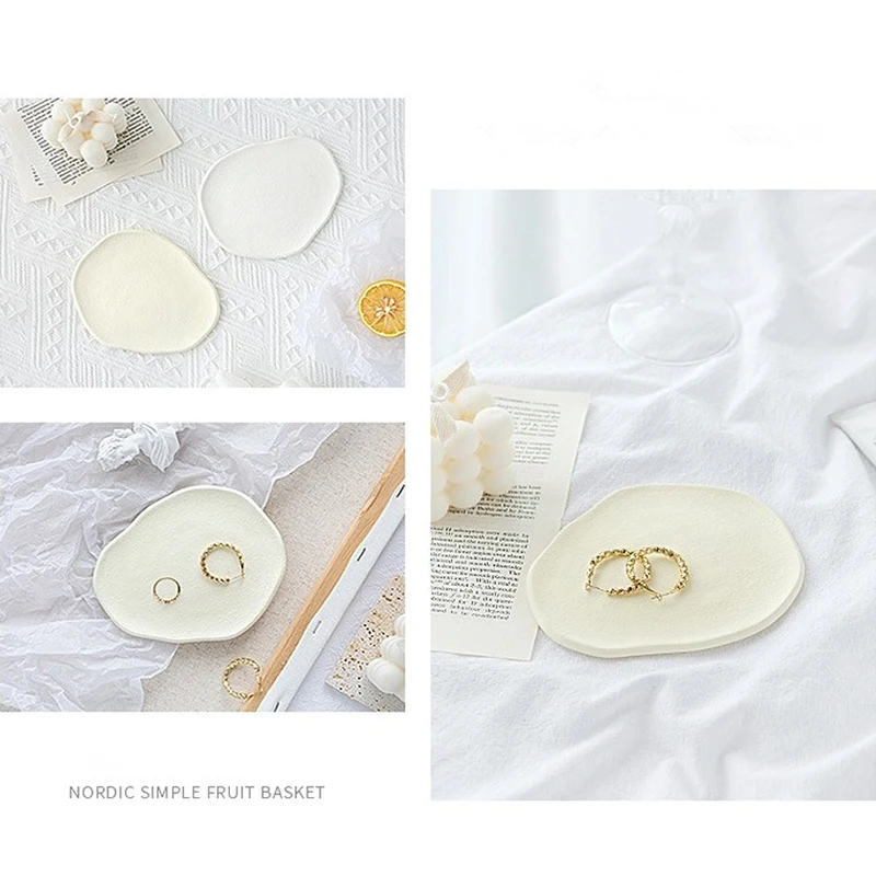 INS gioielli cosmetici Nail Art vassoio portaoggetti irregolare puntelli fotografia puntelli foto piastra