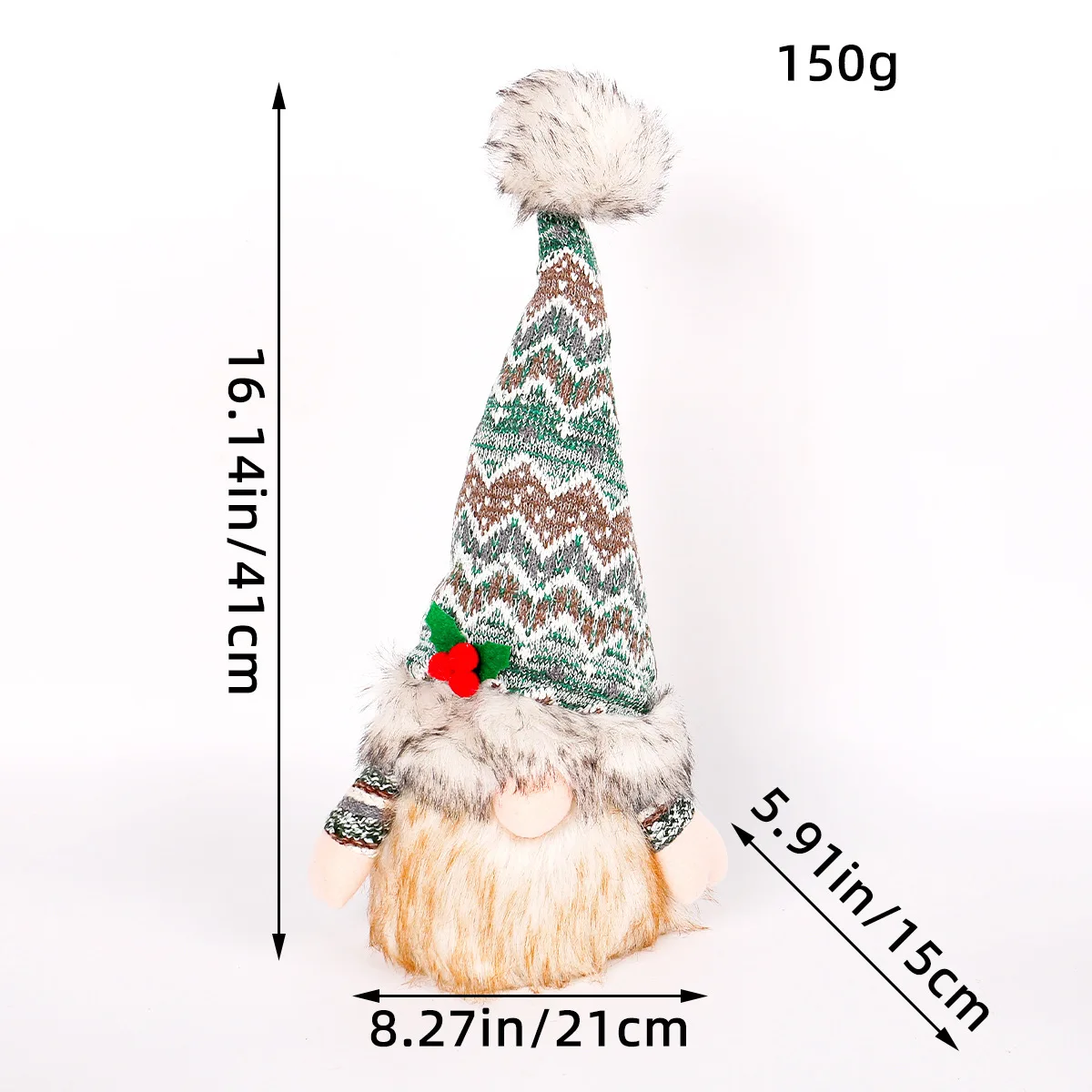 

30cm Glowing Gnome Christmas Decorations 2024 Faceless Plush Dolls elf Home Ornaments Navidad New Year 2024 Gift