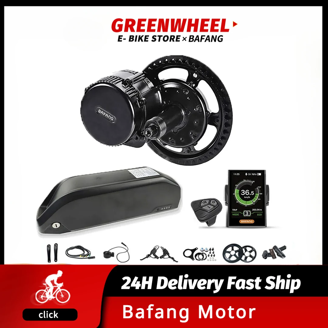 

Bafang-Electric Bike Conversion Kit, 36V, 250W, BBS01B, BBS01, Mid Drive Motor, 36V, 13AH, 15.6AH, 19.2AH, Lithium Battery Kits