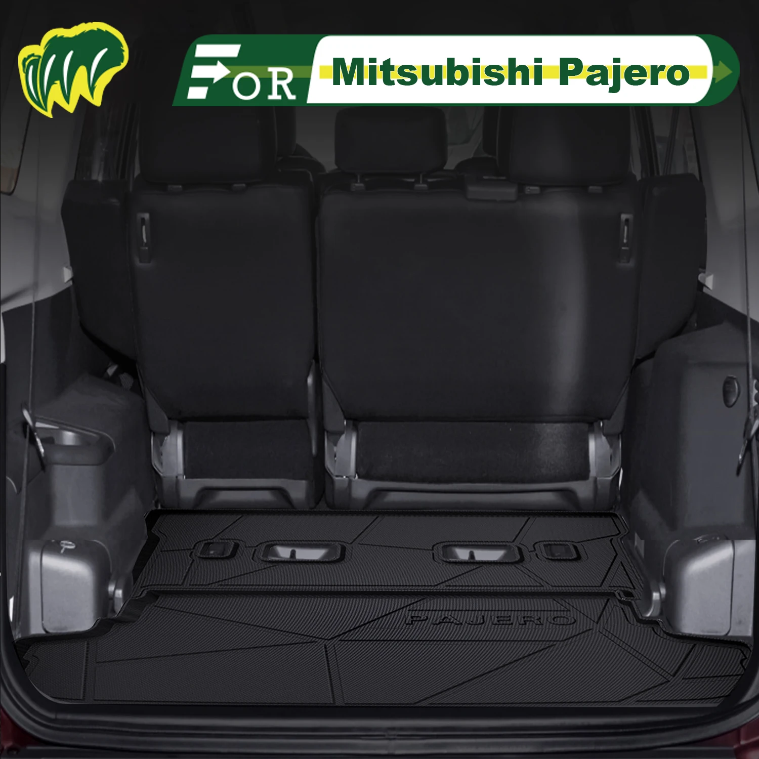 

Для Mitsubishi Pajero v97/v93/v73 2010-20 TPE индивидуальный коврик для багажника автомобиля коврик для багажника 3D-образный коврик для багажника задний защитный коврик для багажника