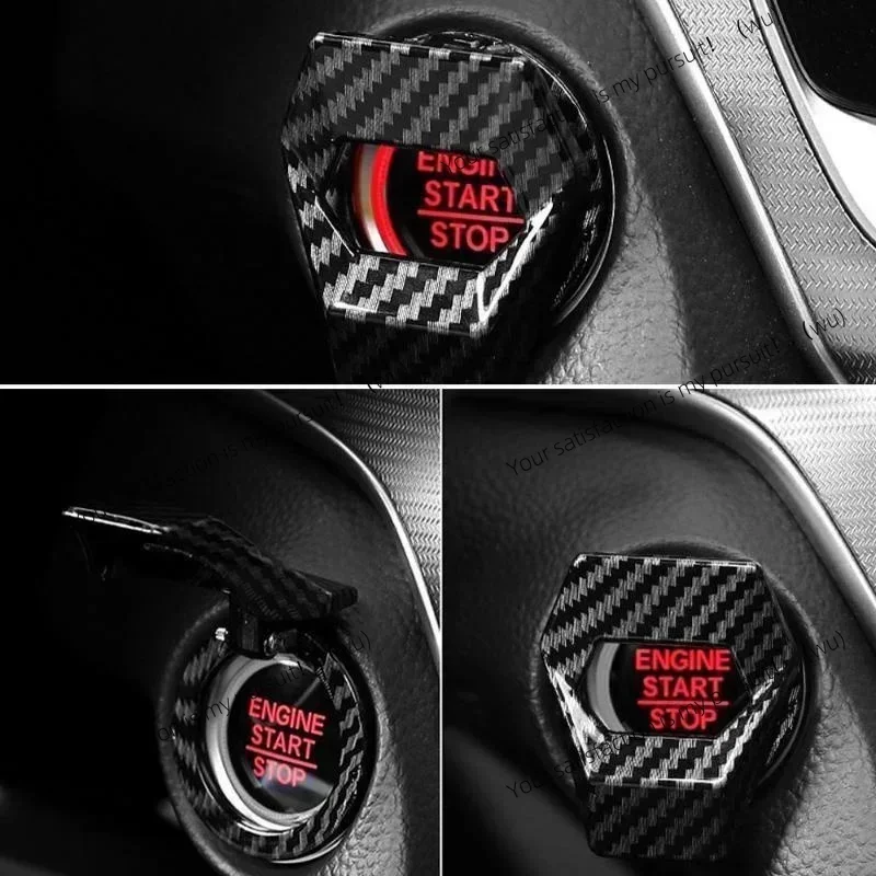 Auto engine start-stop button cover, auto parts, button cover interior accessories