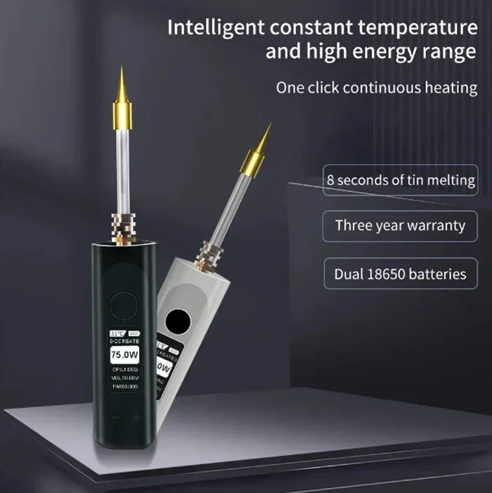 75W USB draadloze soldeerboutkit verstelbare temperatuur soldeerpen Mini elektrische soldeerbout Reparatie lasgereedschap