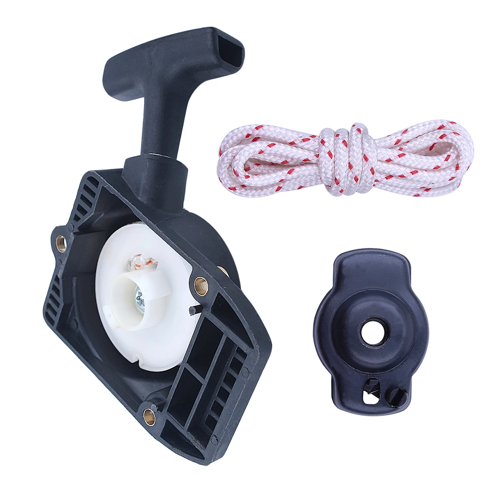 Kit de retroceso de arranque de cuerda de tracción para Stihl FS80 FS85 BG85 FR85 FS75 41371904000 , 1 arrancador de retroceso, 1 x perro de trinquete de arranque, 1 cuerda