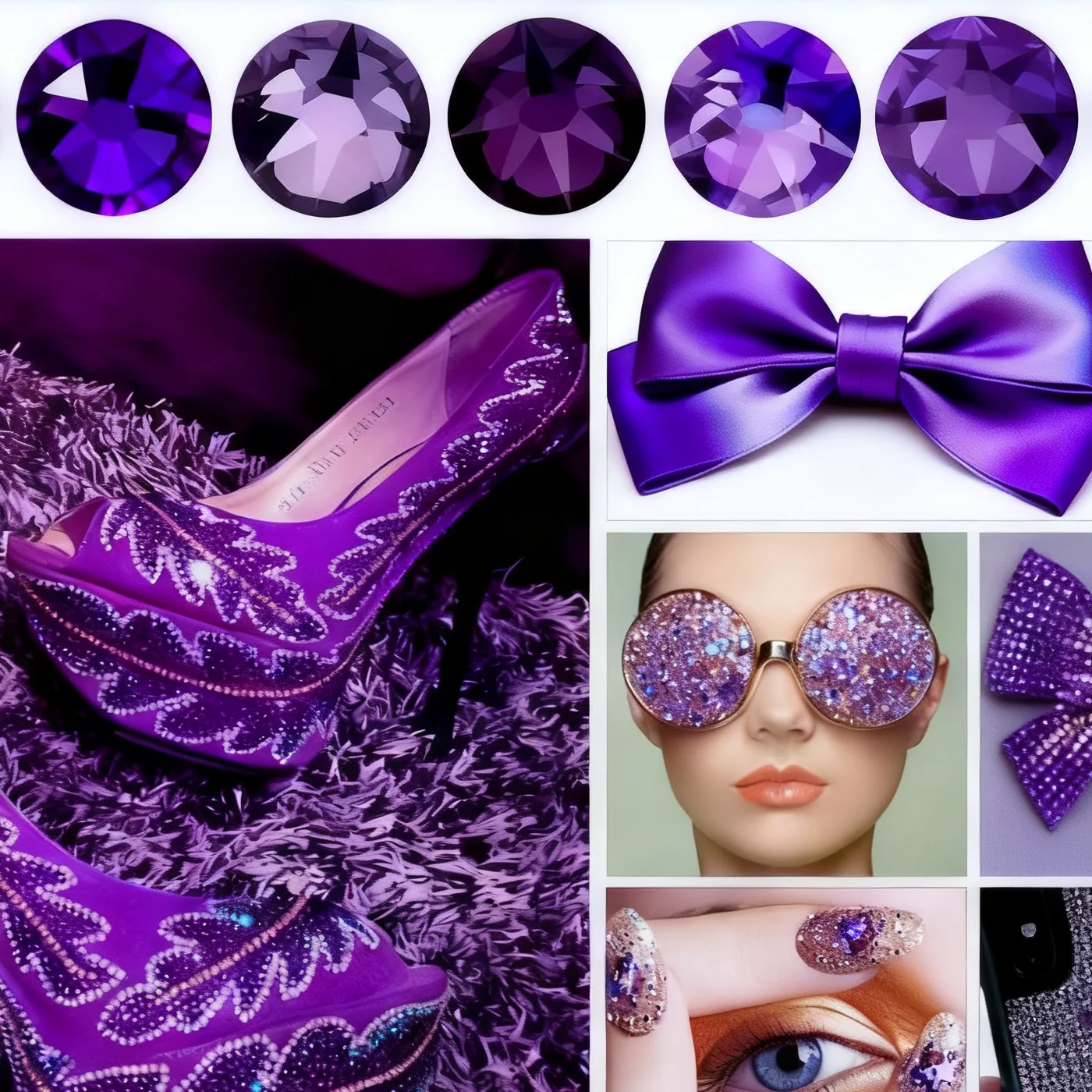 Billow Violet 2088 Non-Hotfix Strasssteine SS16-SS30 Gold Flatback Glitzer Strass Kristall Grüne Steine für Nagelkunst-Dekorationen – Detail 1