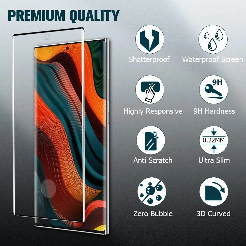 3D Curved Ultrasonic Fingerprint Tempered Glass For Google Pixel 6 Pro Plxel 7 Pro Screen Protector Glass Film