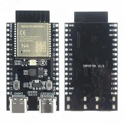 Scheda di sviluppo ESP32 C6 modulo Wifi 6 BT RISC-V 32 Bit ESP32-C6-WROOM-1 CH343P USB Type-C RGB LED N4 N8 N16 ESP32-C6