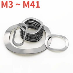 304 Stainless Steel Crest Wave Gasket Waveform Spring Bearing Gasket Metal Circular Spring Gasket M3~M41