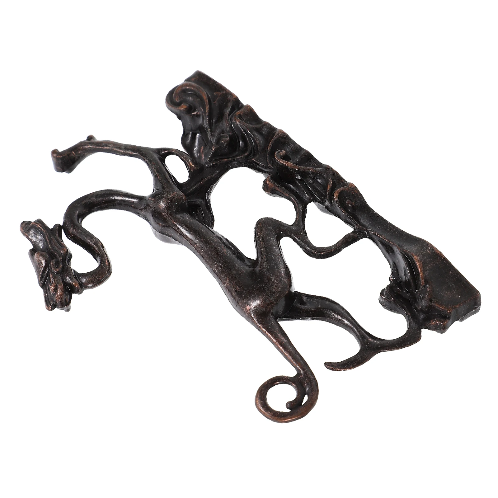 

Qinglong Ornament Pen Holder Calligraphy Brush Rest Decor Copper Stand Dragon Design Practical Rack Smooth Touch Paintbrush