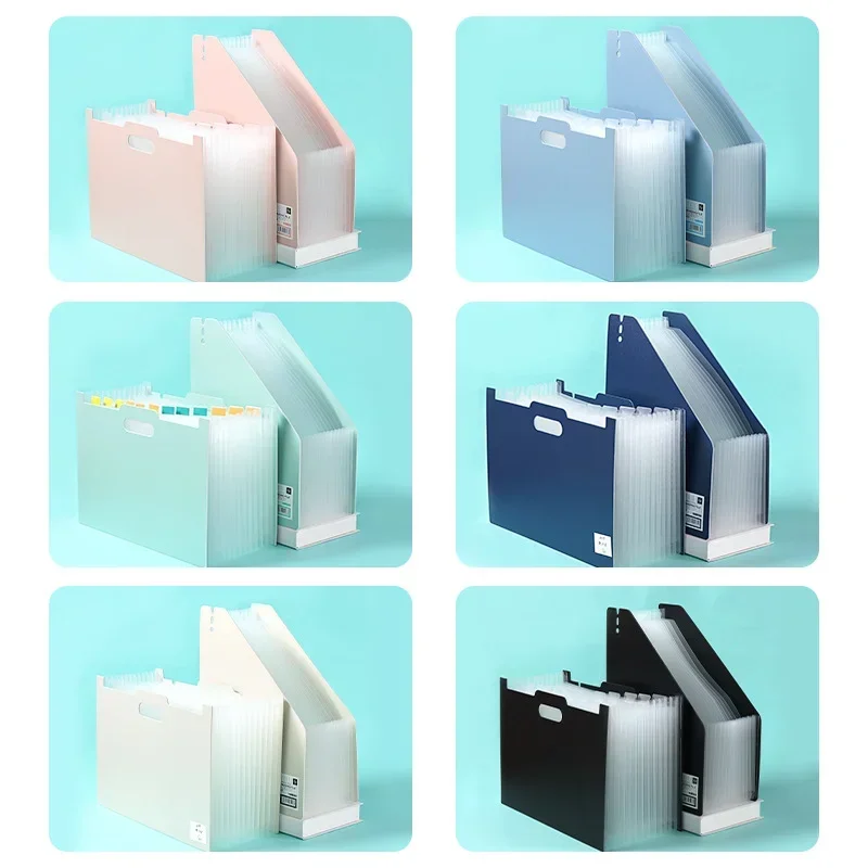 

School Office Stationery, Multilayer Expanding Box, Desk File Folder Document Paper Organizer Storage Holder