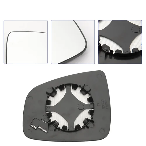 Imagen 2 del producto Cristal de espejo retrovisor calefactable lado derecho/izquierdo 6001549717 963653513 R para Renault Dacia Duster 2014 2015 2016 2017 Logan Sandero Símbolo
