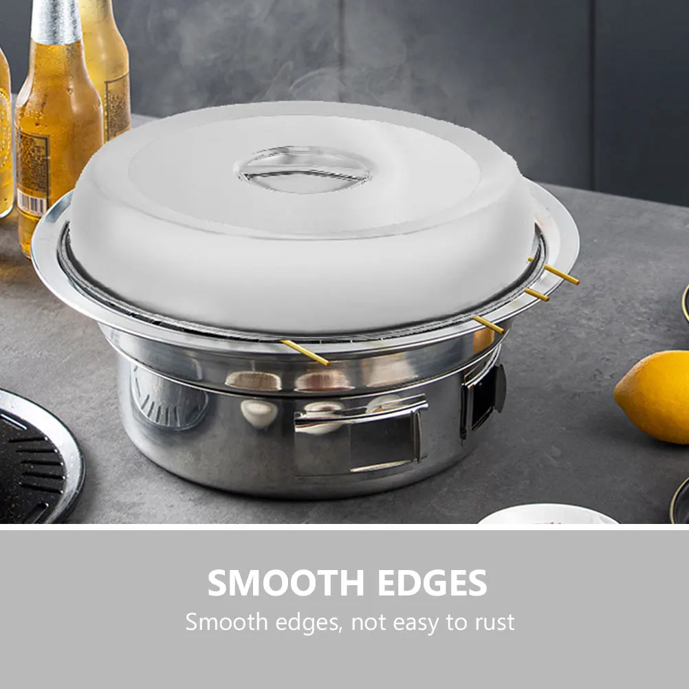 

s Round 20cm Stainless Steel Kitchen Dome For Steak BBQ Steak Cover Household Food Cover Food Dome Kitchen Cooking Tool