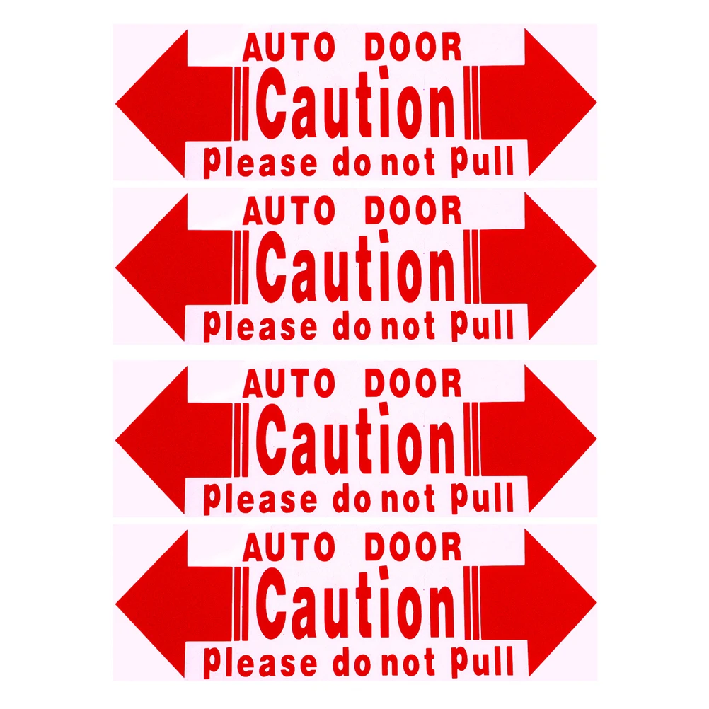 

4 Pcs Car Door Stickers AUTO DOOR PVC Waterproof Durable Warning Signs Easy Installation Car Body Stickers Automotive
