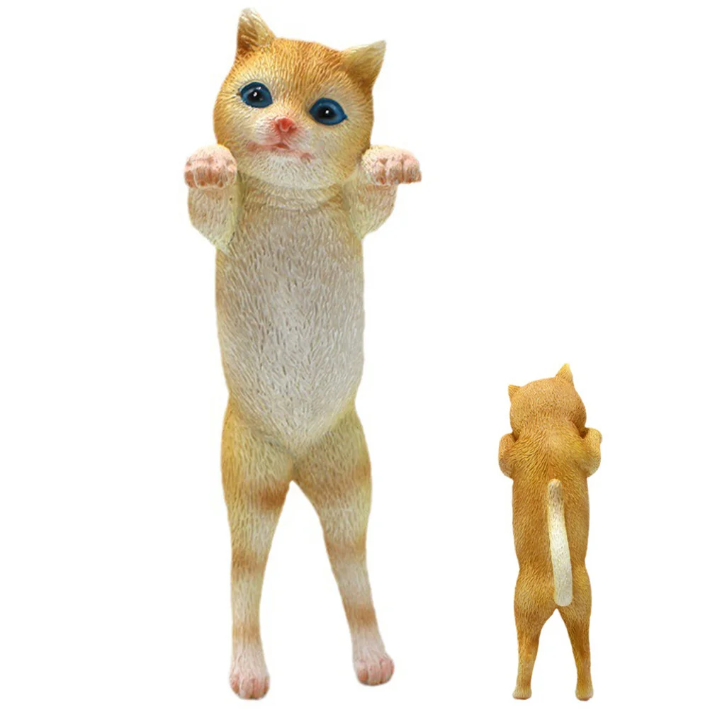 

Resin Cat Plant Pot Hanger Edge Decoration Flower Pot Hanging Ornament Garden Planter Adornment Micro Landscape Decor